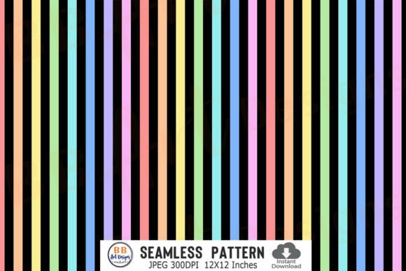 Download Colorful Rainbow Stripes Pattern Paper - Stripes pattern Collection